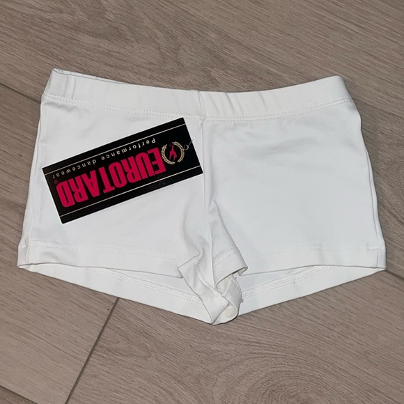 NWT Eurotard white booty shorts - Picture 2 of 4